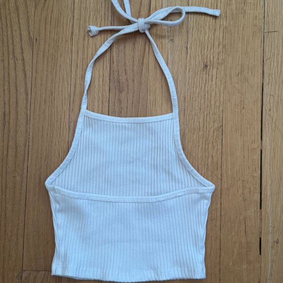 Cropped Halter Top - Garage, white - Picture 2 of 2